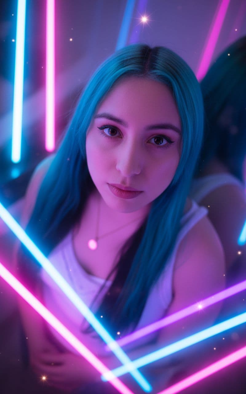 Neon portrait